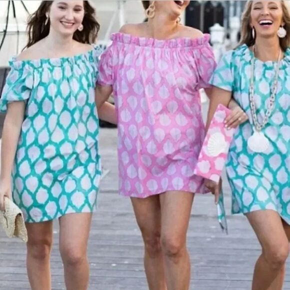 Holly Shae Design Isabella Pink Off Shoulder Dress S/M - Picture 11 of 11